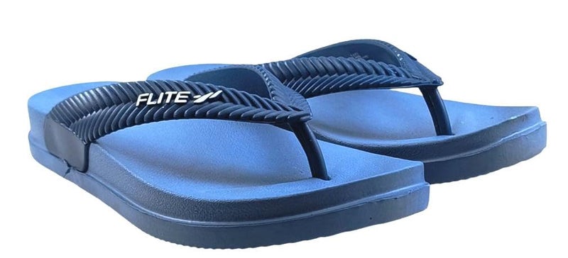 Flite Women’s Daily Use Slippers | Soft Cushion Sole | Lightweight & Comfortable | Non-Slip Casual Flip-Flops | Stylish Home & Outdoor Wear (Blue, UK Footwear Size System, Adult, Women, Numeric, Medium, 7) - Image 3