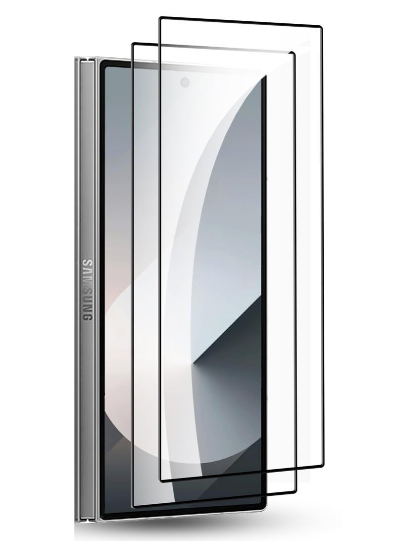 ELTRAZONE 2 Pack Screen Protector for Samsung Galaxy Z Fold 7 Front Tempered Glass Full Coverage Screen Guard 9H Hardness Anti Fingerprint Scratch Resistance for Samsung Galaxy Z Fold 7 - Image 1