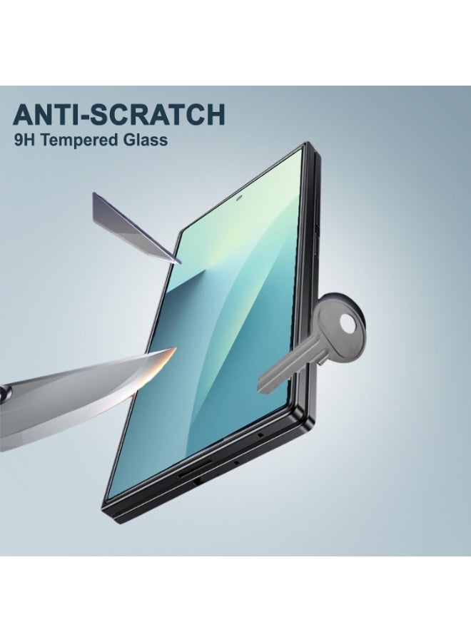 ELTRAZONE 2 Pack Screen Protector for Samsung Galaxy Z Fold 7 Front Tempered Glass Full Coverage Screen Guard 9H Hardness Anti Fingerprint Scratch Resistance for Samsung Galaxy Z Fold 7 - Image 5