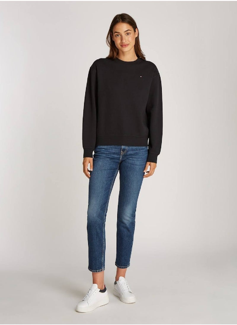 Women's Flag Sweatshirt - Cotton, Black - pzsku/Z74201D35A1C7B0955A5FZ/45/_/1733989118/348756ff-a69f-45f4-9b6d-449ff095393b