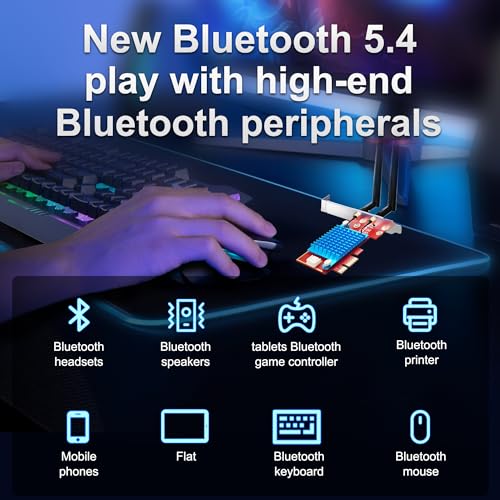 BZIZU WiFi 7 PCIE Card for Desktop PC,Ultra-Fast 9.3Gbps, Intel BE200, Tri-Band 320MHz,Latest Bluetooth 5.4,Ideal for Gaming Streaming,Windows 10/11 64bit - Image 5