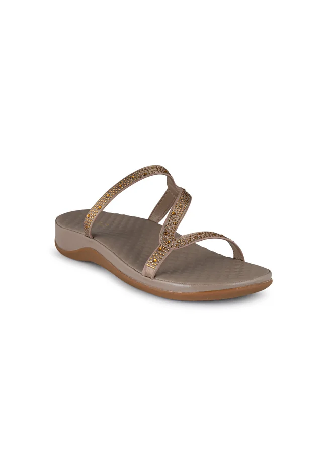 فينتشي صنادل نسائية متعددة الأحزمة مسطحة