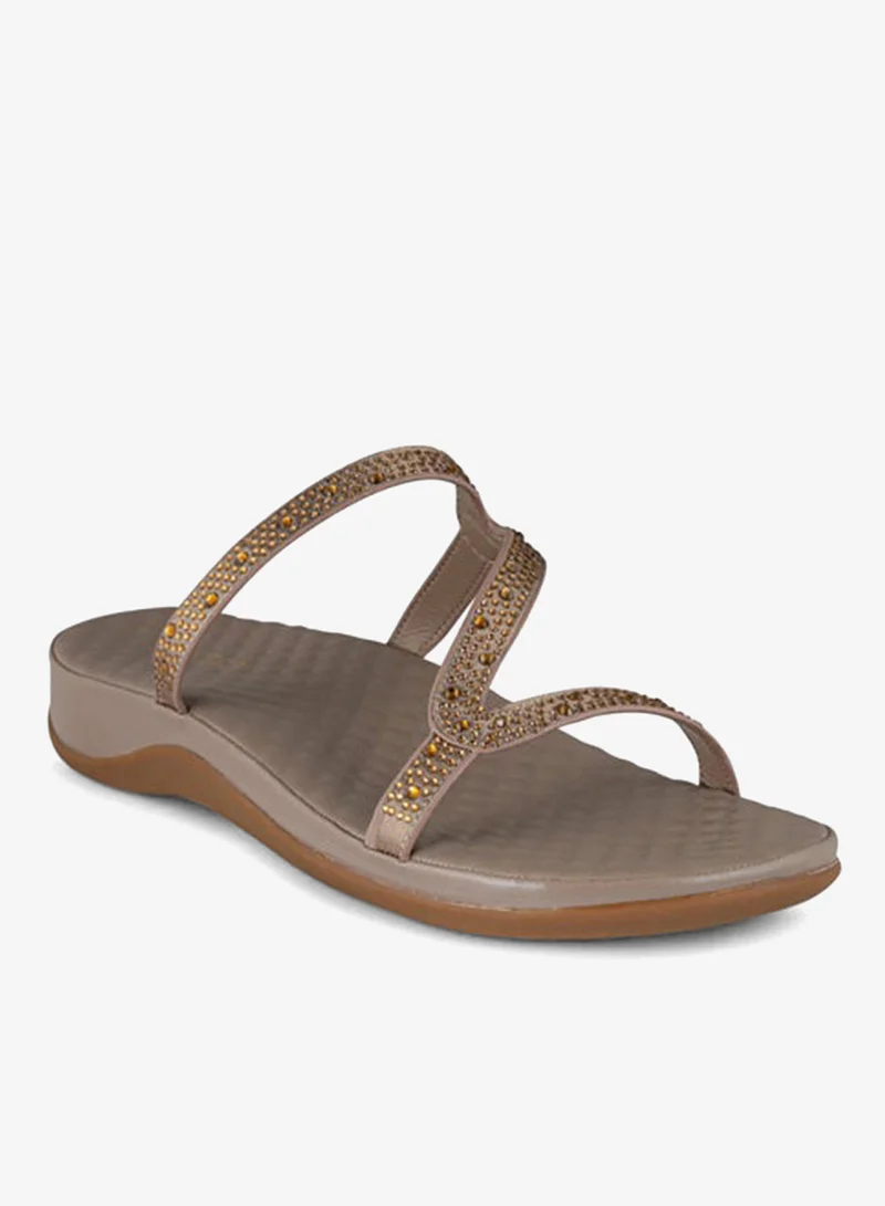 فينتشي صنادل نسائية متعددة الأحزمة مسطحة