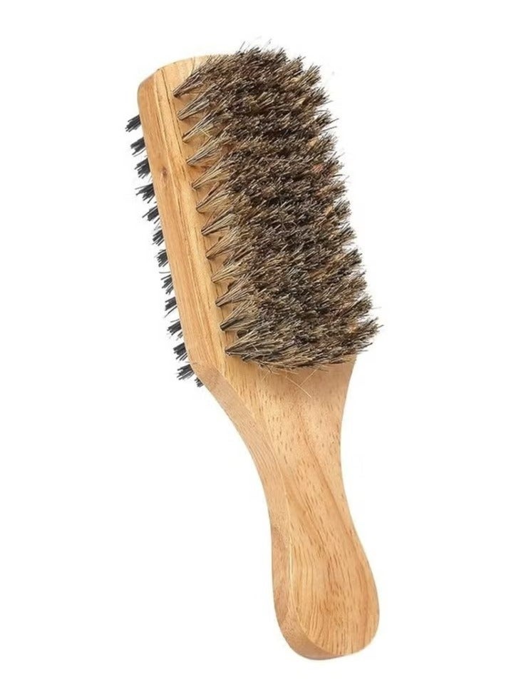 Beard Brush Double-Sided Facial Hair Brush Shaving Comb Male Mustache Brush - Image 1