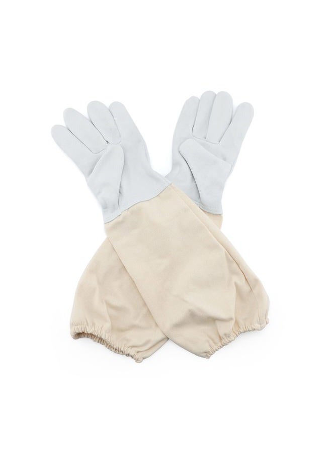 KINGLAKE Beekeeping Gloves Goatskin A Pair of Beekeeping Protective Gloves with Sleeves Large Perfect for The Beginner Beekeeper - Image 3