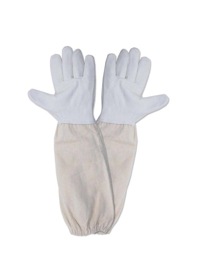 KINGLAKE Beekeeping Gloves Goatskin A Pair of Beekeeping Protective Gloves with Sleeves Large Perfect for The Beginner Beekeeper - Image 1