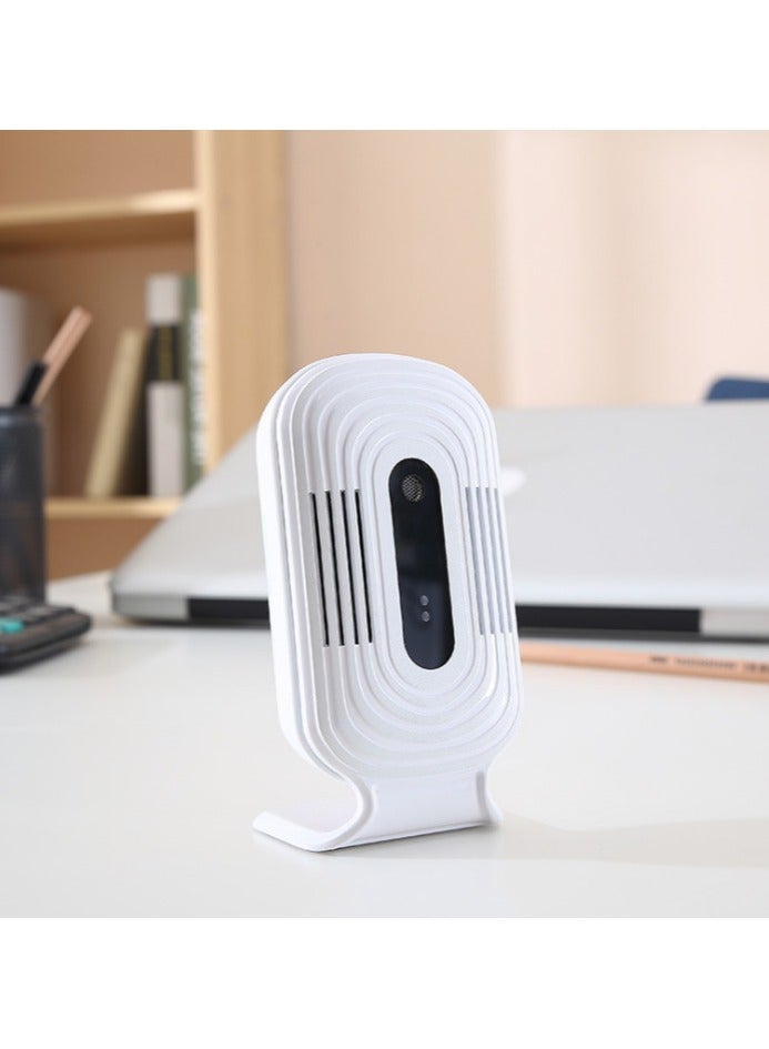 جهاز مراقبة جودة الهواء، محمول ومتعدد الوظائف، مختبر ذكي لثاني أكسيد الكربون والفورمالديهايد وTVOC، يعمل بالطاقة من USB 5V، مناسب للمكاتب المنزلية ورعاية الأطفال، 97 × 52 × 30 مم، أبيض - Image 2