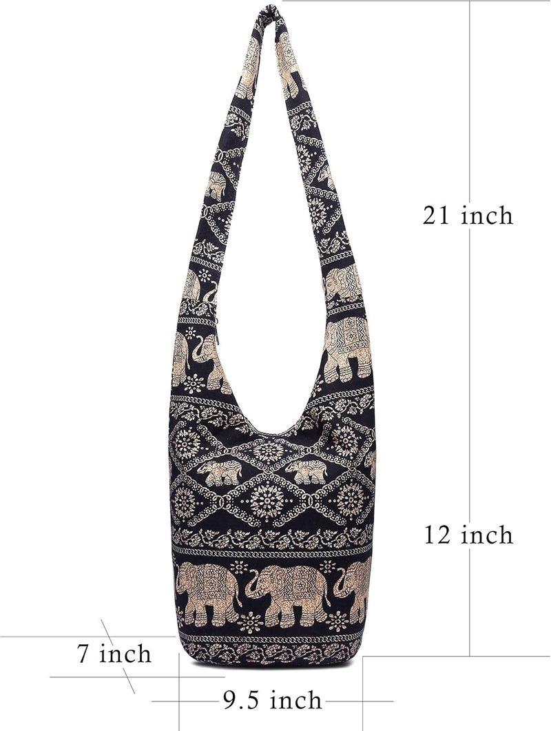Coton Pose Women Shoulder Handbags Fashion canvas Hippie Crossbody Bags Bohemian Animal Prints Hobo Bags - Image 2