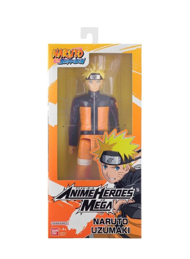 Bandai Anime Heroes Mega Naruto Uzumaki Collectible Figure 12-Inches - Image 1