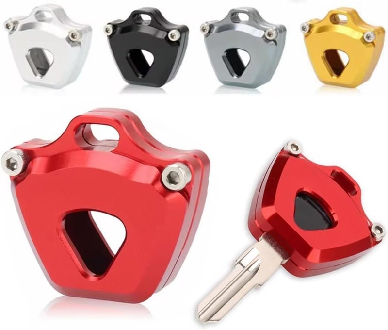 Motorcycle CNC Key Cover Case Shell Keys Protection Keychain Key Case Compatible with Daytona 675(Titanium-NO Logo) - Image 2