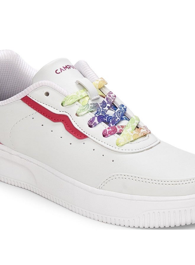 كامبس حذاء Campus للسيدات OGL-10 WHT/Rani - 4UK/India OGL-10 - Image 4