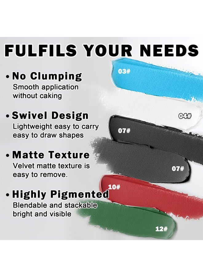 CAHIUYOA Eye Black Stick for Sports,Professional Eyeblack Sports Football Baseball Softball Eye Black Eye Shadows Face Body Paint Stick Makeup - Image 3