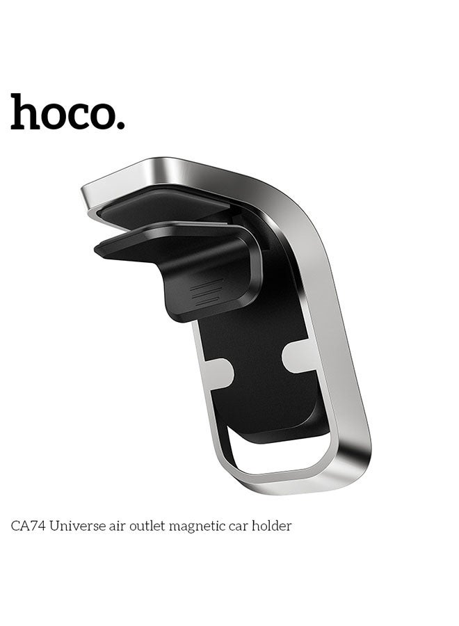 هوكو. حامل هاتف CA74 Universe مغناطيسي لفتح الهواء (أسود/فضي) - Image 3