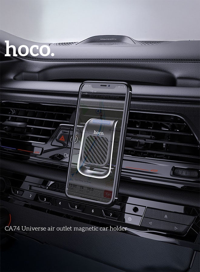 هوكو. حامل هاتف CA74 Universe مغناطيسي لفتح الهواء (أسود/فضي) - Image 4
