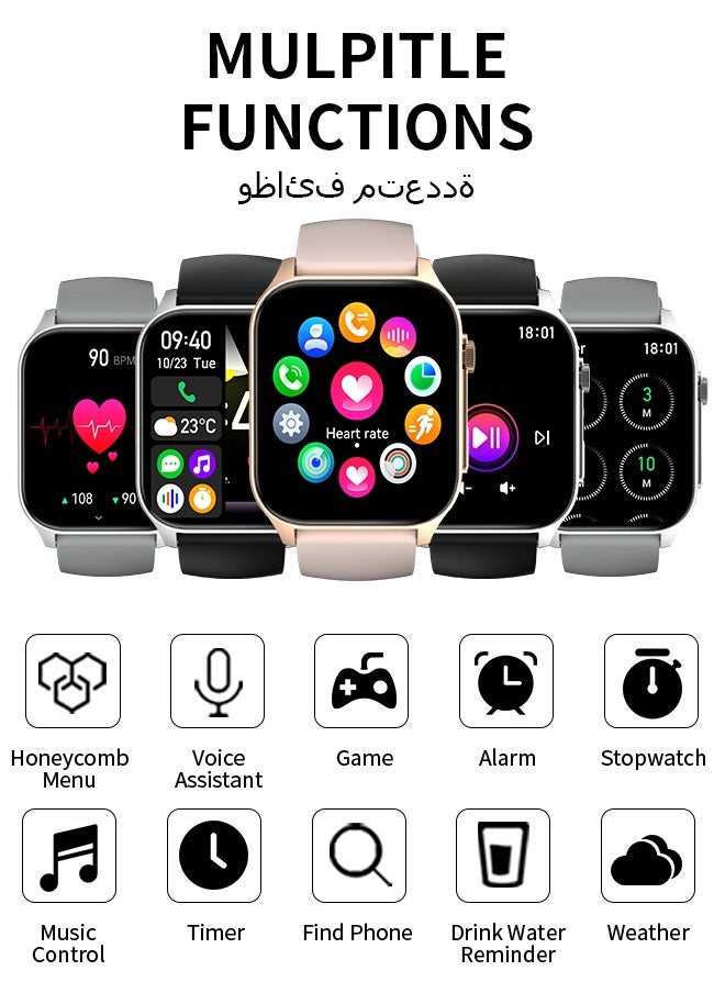 WAPIK - Korean Brand X5S Smart Watch,Business Smartwatch,Waterproof Fitness Watch, Bluetooth Calling,Smart Watch For Men, Zinc Alloy Vacuum Plating, Heart Rate Monitoring,Smartwatch for Women - Image 1