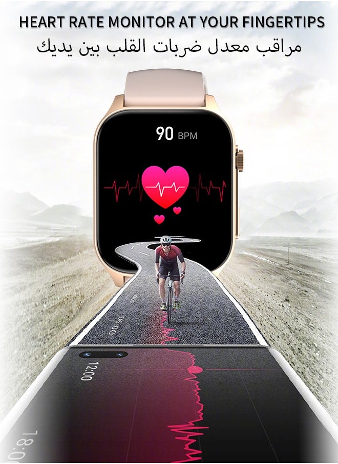 WAPIK - Korean Brand X5S Smart Watch,Business Smartwatch,Waterproof Fitness Watch, Bluetooth Calling,Smart Watch For Men, Zinc Alloy Vacuum Plating, Heart Rate Monitoring,Smartwatch for Women - Image 1