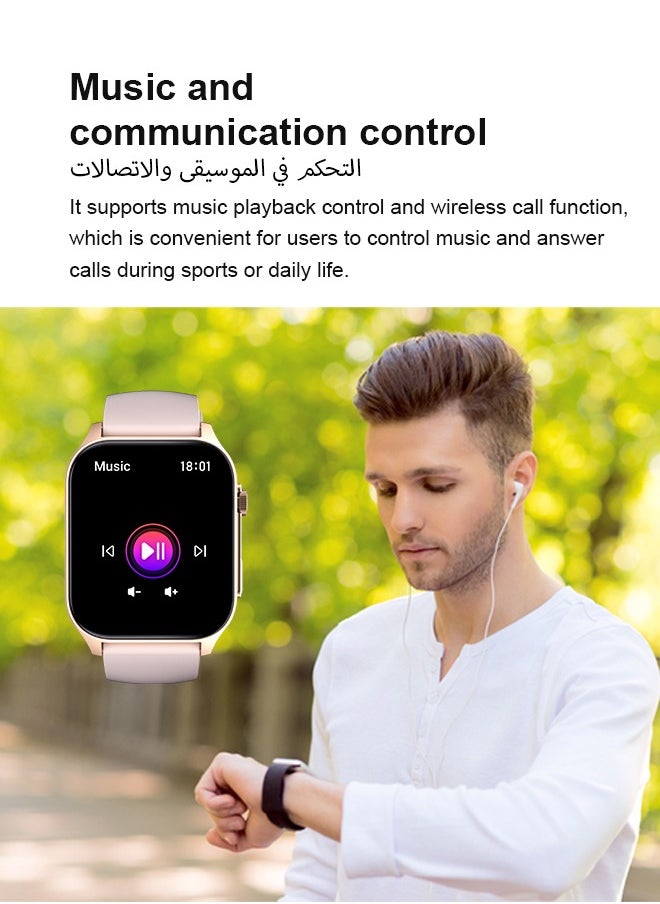 WAPIK - Korean Brand X5S Smart Watch,Business Smartwatch,Waterproof Fitness Watch, Bluetooth Calling,Smart Watch For Men, Zinc Alloy Vacuum Plating, Heart Rate Monitoring,Smartwatch for Women - Image 1