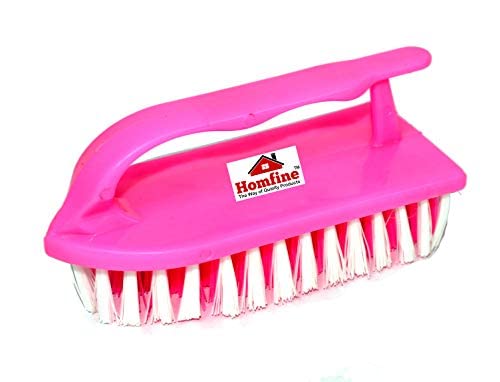 Homfine Cleaning Series Cloth Brush/Laundry Brush with Handle Semi Hard Bristles for Carpet, Rugs, Curtains, Cloths Washing, Laundry, Jeans, T-Shirts (1 Pc, Aqua Green) - Image 5