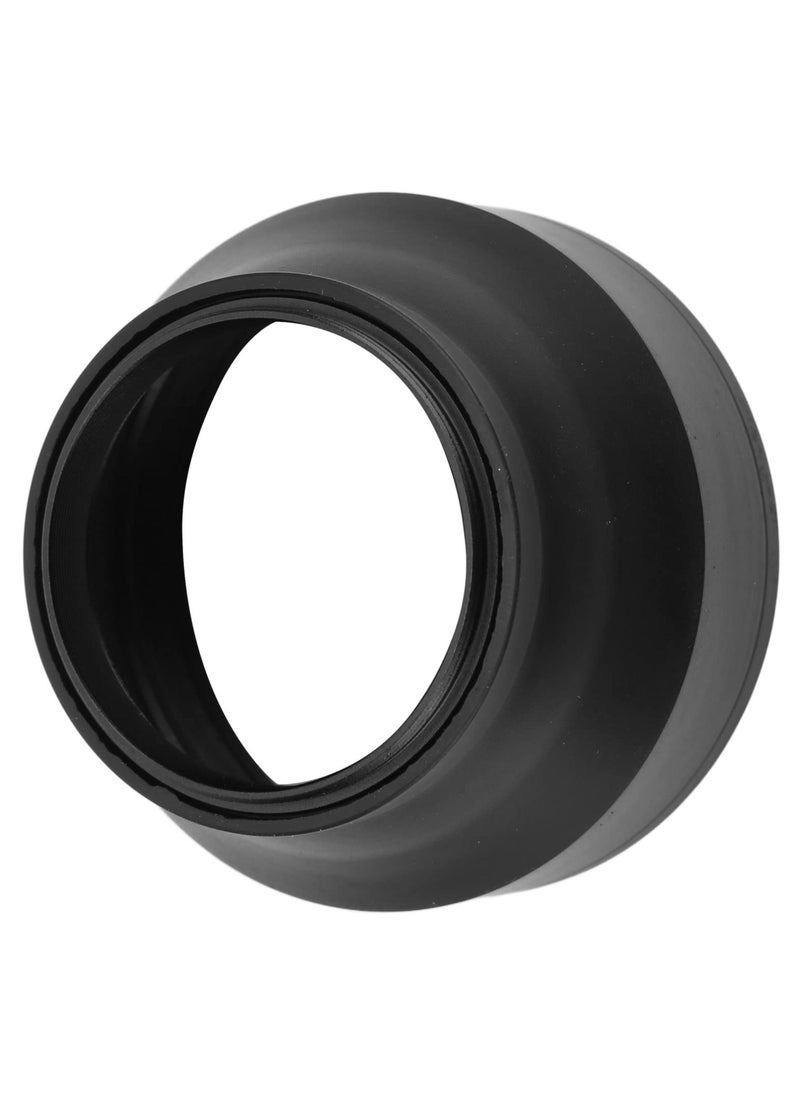 Excefore - Universal Camera Lens Hoods, Collapsible Rubber Digital Lens Hood, Prevent Astigmatism Prevent Damage Digital Lens Hood for Camera, Fits for 49mm/52mm/55mm/58mm (49mm) - Image 1