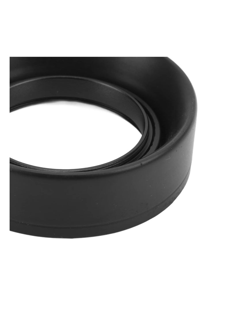 Excefore - Universal Camera Lens Hoods, Collapsible Rubber Digital Lens Hood, Prevent Astigmatism Prevent Damage Digital Lens Hood for Camera, Fits for 49mm/52mm/55mm/58mm (49mm) - Image 1