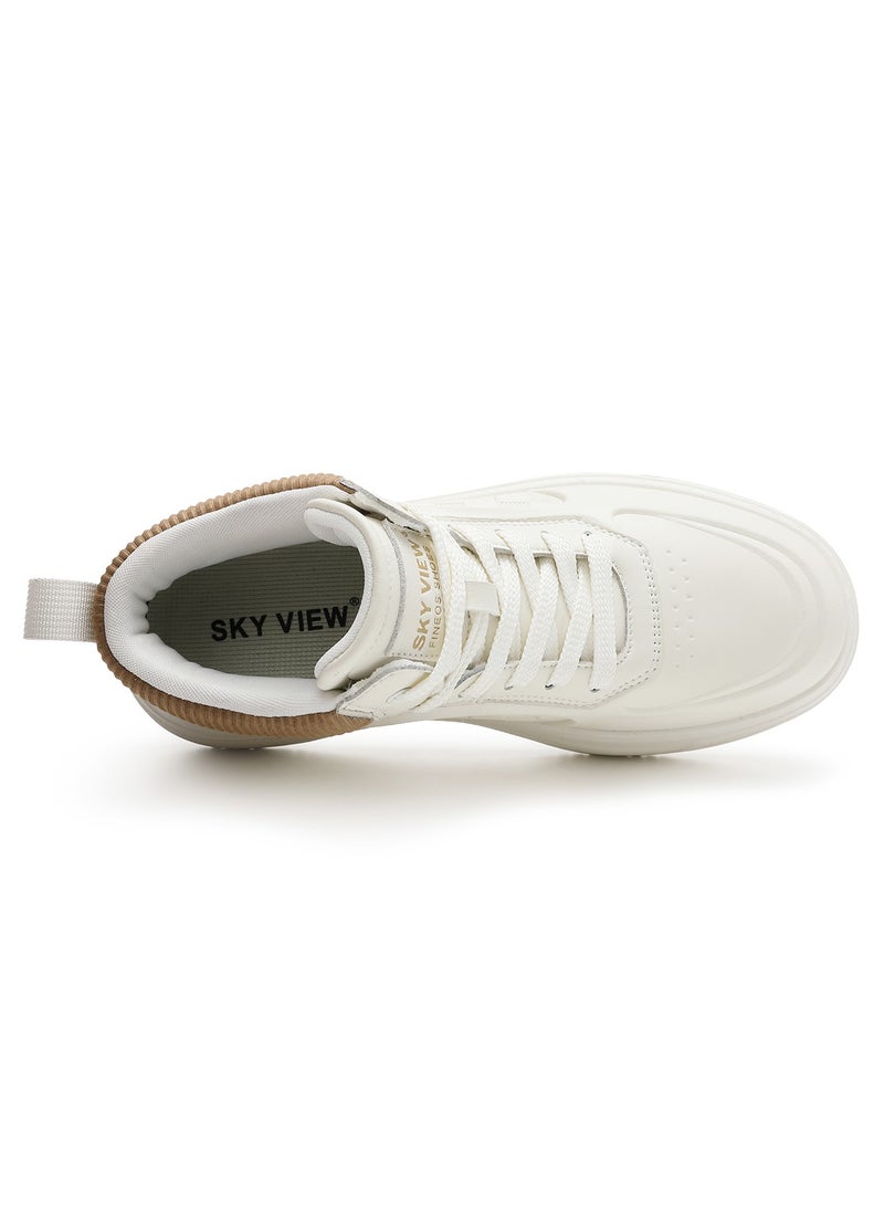 Sky View Men's Fashion Casual Sneakers Lace Up Walking Shoes Non Slip Ideal for Business Casual Indoor Outdoor Breathable, Stylish,Soft sole  Lightweight & Comfortable Shoes - Image 4