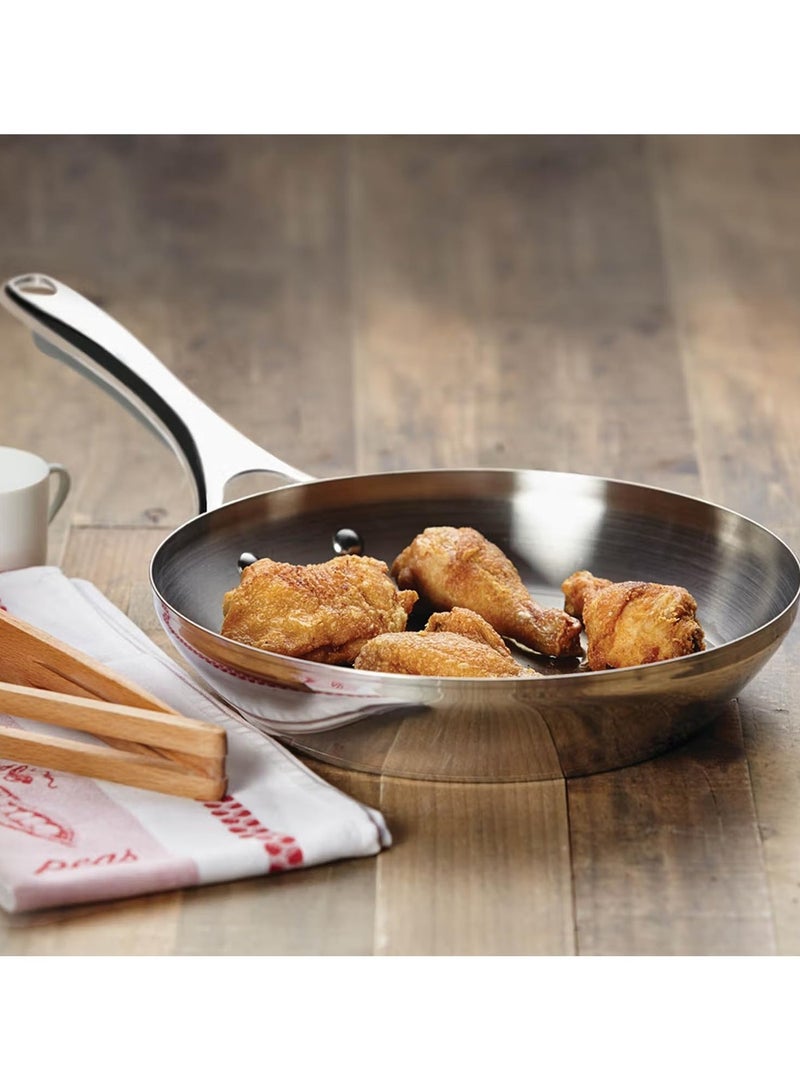 Meyer Select 26cm Stainless Steel Frying Pan – Induction Compatible Frypan, Oven & Dishwasher Safe, Even Heat Base, Metal Utensil Safe - Image 4