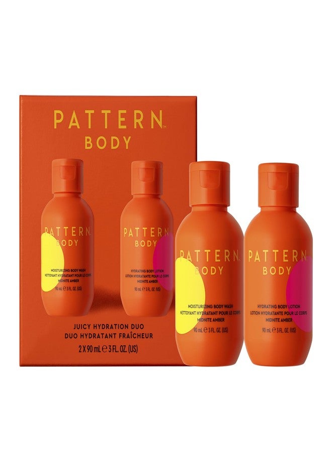 باترن مجموعة PATTERN Beauty by Tracee Ellis Ross Mini Juicy Hydration Body Duo، قطعتان، لوشن للجسم 3 أونصة سائلة وغسول للجسم 3 أونصة سائلة - Image 1