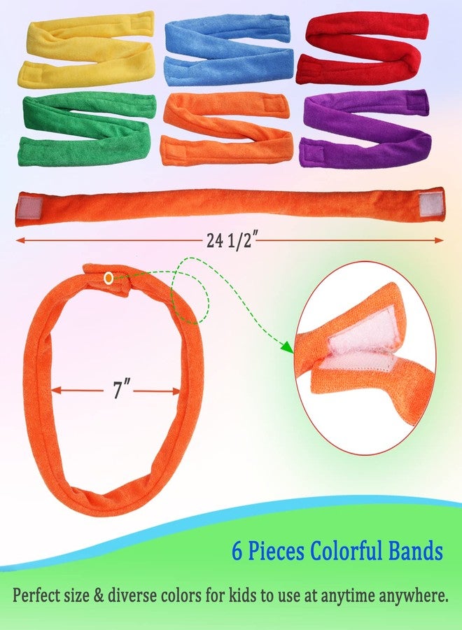 Hoaisun Chew Necklaces for Sensory Kids, Cloth Fabric Necklace Oral Toys for Boys Girls Alternative to Chewing, Terry Absorbent Chewy Toy Autism for ADHD SPD Fidgeting 6 Pack - Image 4