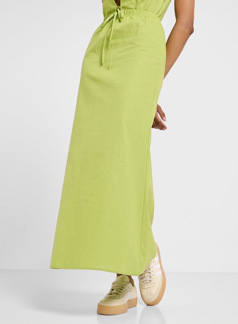 Ginger Tie Up Vest & Maxi Skirt Co-Ord Set - Image 4