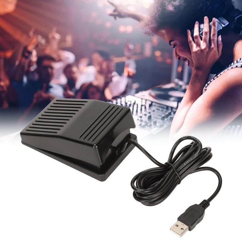 دواسة تحكم بالقدم عبر USB FS22 PM، دواسة تحكم بالقدم واحدة مزودة بمفتاح ميكانيكي، دواسة USB متعددة الوظائف للكمبيوتر، يمكن تخصيص وظائف لوحة المفاتيح والفأرة مع طول 2 متر - Image 3