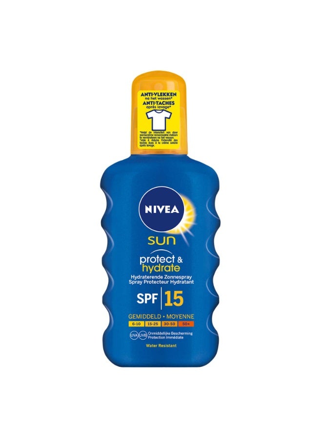 Nivea Sun Protect & Hydrate Spray SPF15 200ml - Image 1