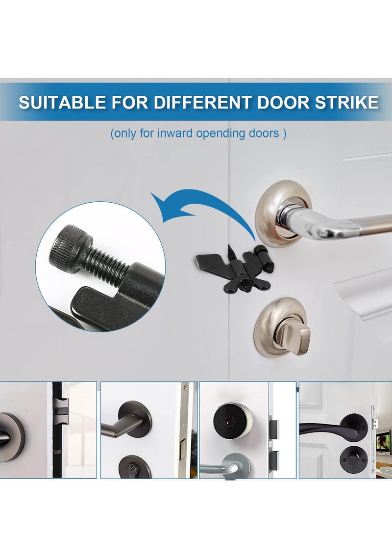 Y&D Portable Door Lock, Home Security Locker Travel Lockdown Locks for Additional Safety and Privacy Devices Traveling Hotel Apartment College  - Image 2