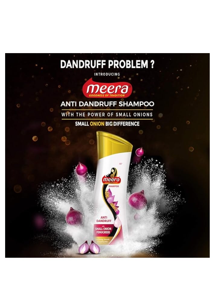 Meera Anti Dandruff Shampoo With Small Onion Fenugreek - 180 ml - Image 2