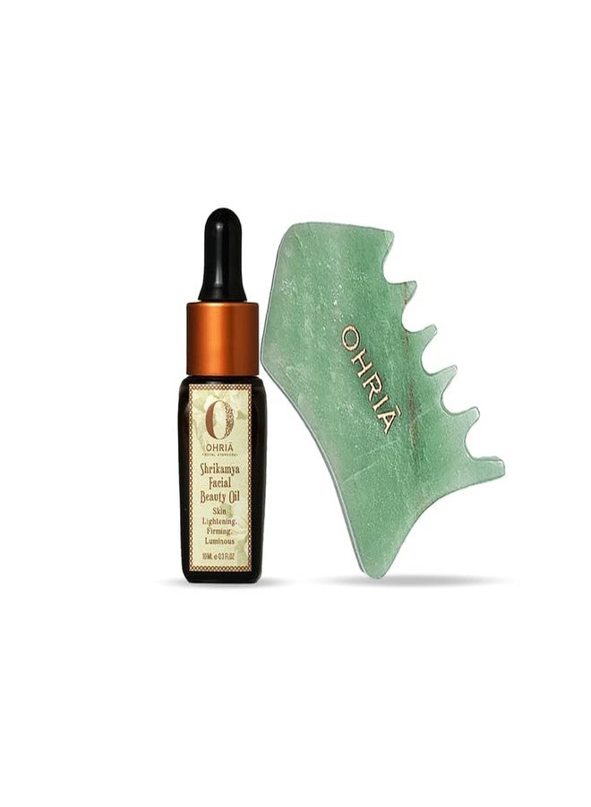 Ohria Ayurveda Face Firming Combo | Ultimate Skin & Hair Growth Tool and Shrikamya Oil 10ml - Image 1