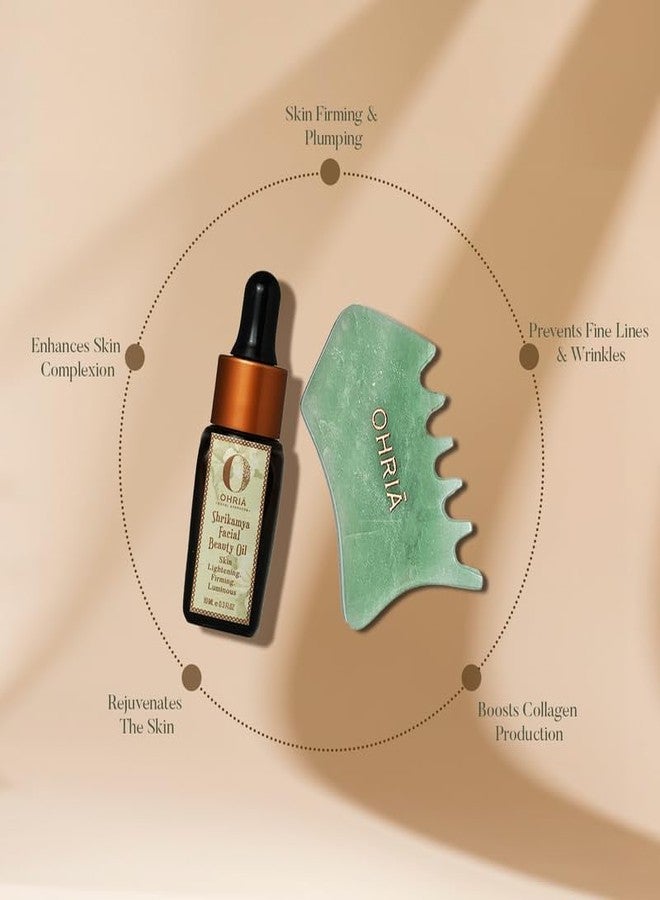 Ohria Ayurveda Face Firming Combo | Ultimate Skin & Hair Growth Tool and Shrikamya Oil 10ml - Image 3