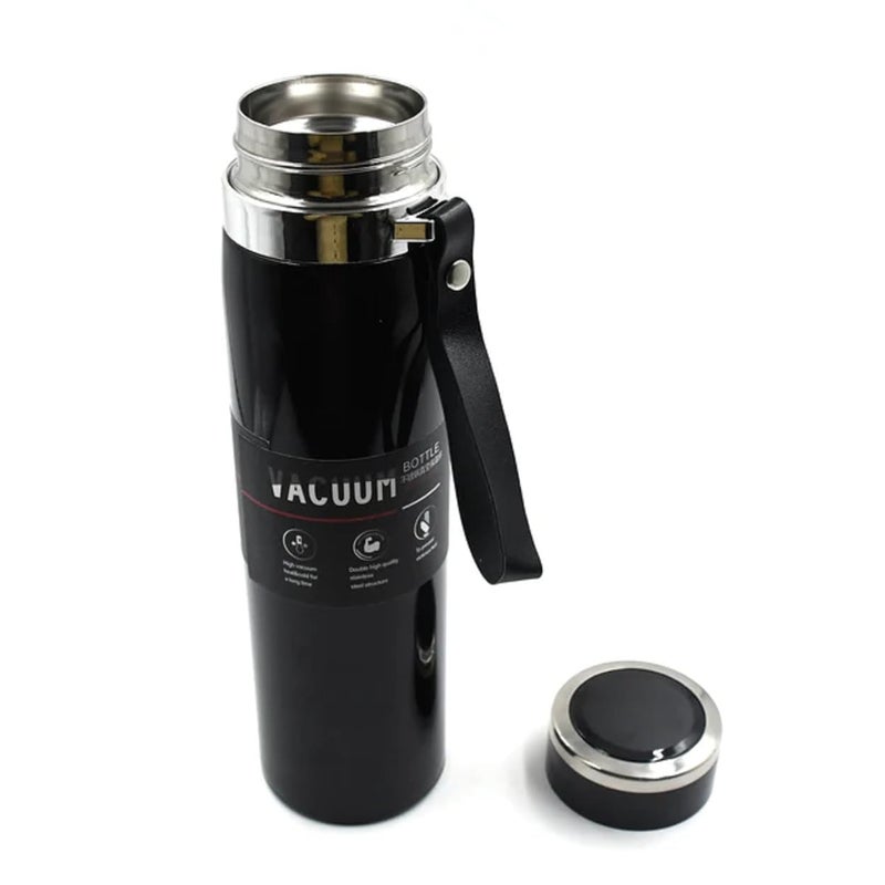 Generic VISKRI Thermo1000 Stainless Steel 12 Hours Hot Cold ISI Certified Double Walled Leak Proof Vacuum FlaskWater Bottle for OfficeSchoolCollegeGymPicnicHomeTrekking 1000ml Silver  - Image 5
