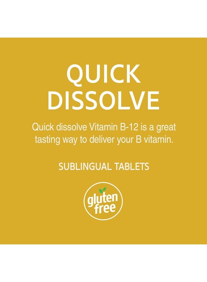 21st Century أقراص تحت اللسان فيتامين ب 12 2500 ميكروغرام، 110 حبة - Image 3