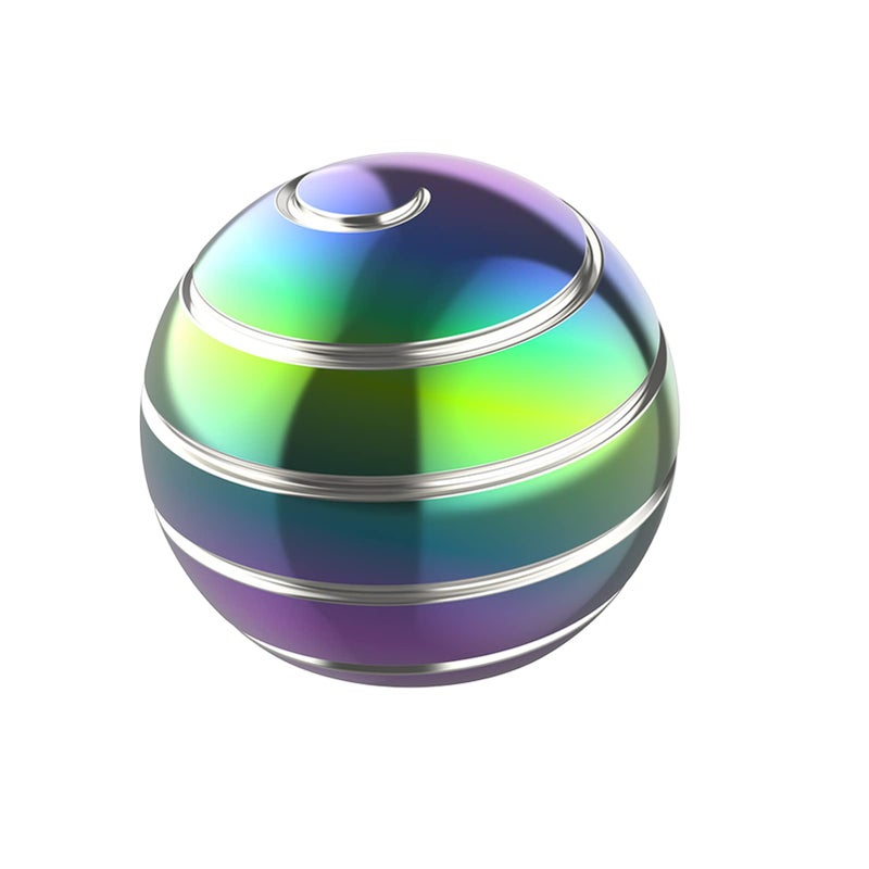 Apqdw Kinetic Desk Toys 217 Kinetic Spinning Desk Toy Ball Adults Fidgets for Anxiety and Stress Fidget Toys for Kids 812 55MMM Rainbow A - Image 2