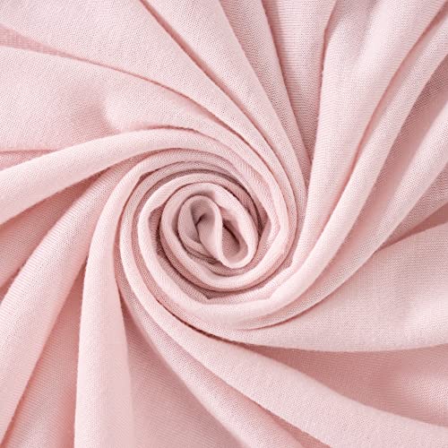 TILLYOU Changing Pad Cover Set in Soft Jersey Material - Fits 32"/34''x16 Contoured Pad for Babies,Elephant & Cloud, Pink - Image 2