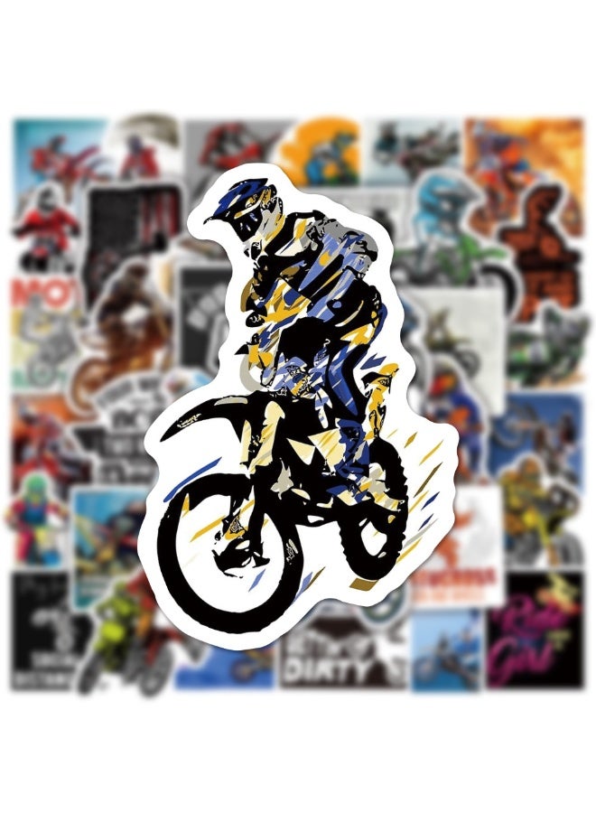 ORAINBOW 50PCS Motocross Stickers Dirt-Bike Decals Vinyl Waterproof Stickers for Water Bottle Laptop Luggage Helmet Skateboard Guitar Scrapbook Phone Gifts for Teens Girls Kids Adult - Image 5