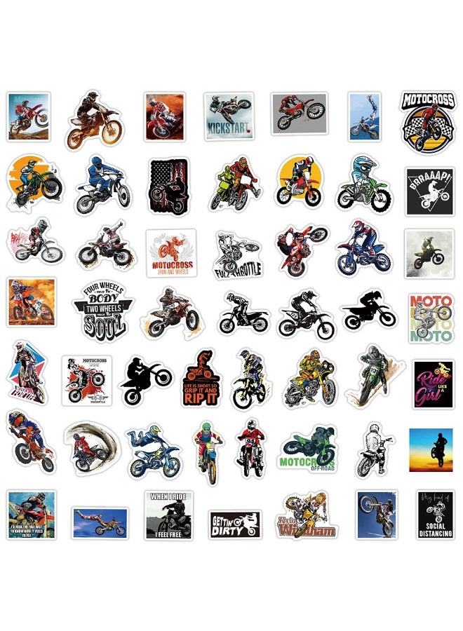 ORAINBOW 50PCS Motocross Stickers Dirt-Bike Decals Vinyl Waterproof Stickers for Water Bottle Laptop Luggage Helmet Skateboard Guitar Scrapbook Phone Gifts for Teens Girls Kids Adult - Image 2