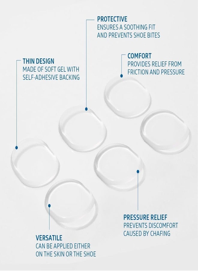 DERAMED New Gel Sore Spots Transparent Soft Gel Self-Adhesive Pressure and Friction Relief Apply to Skin or Shoe Invisible Comfort for Foot Pain Blisters - Image 2