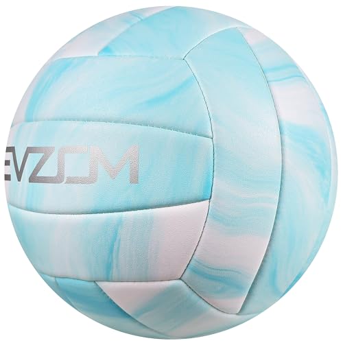 EVZOM Volleyball Soft Beach Volleyball -Official Size 5 for Indoor,Outdoor, Beach, Pool,Training-Play for Adult Beginners（Blue） - Image 2