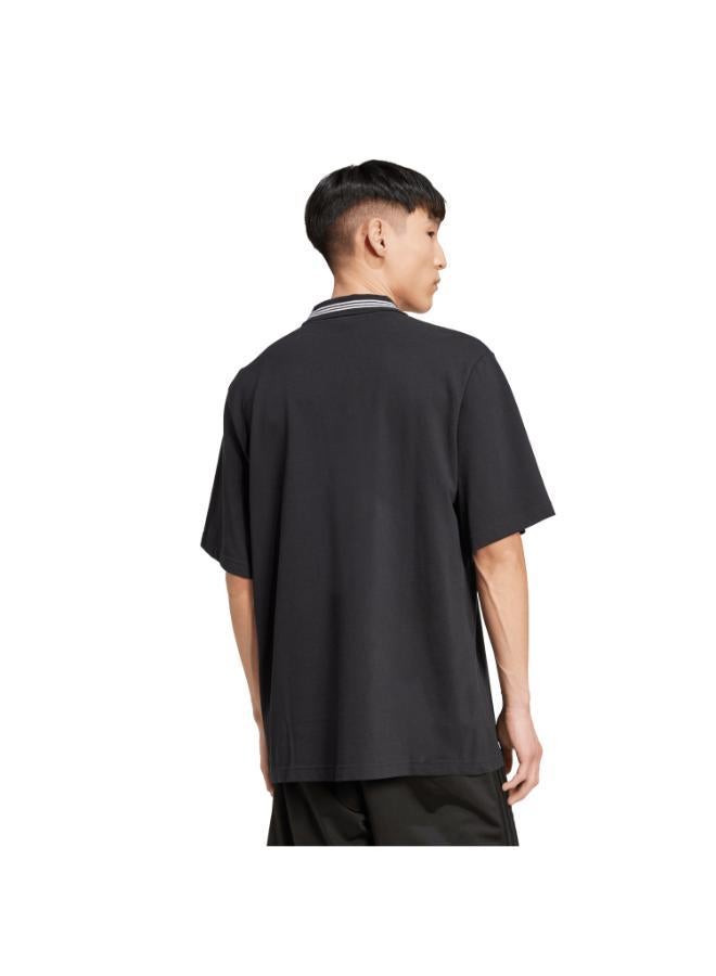 adidas Originals تي شيرت بولو فضفاض من أديداس أدكلور - Image 2