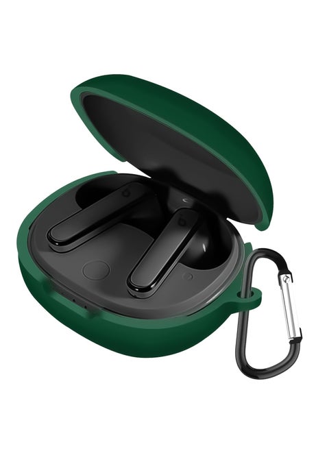 Silicone Carrying Case Compatible with Anker Soundcore Life P3, Portable Scratch Shock Resistant Cover with Carabiner  Green