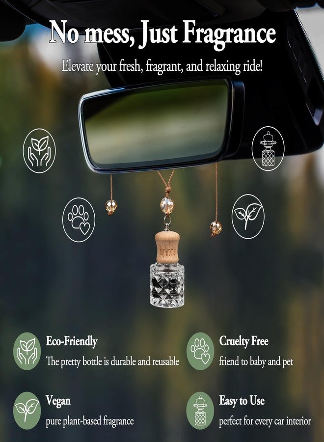RoyAroma 2 Sets Car Air Freshener Diffuser for Essential Oils (transparent, Pistachio Salted Caramel - Image 3