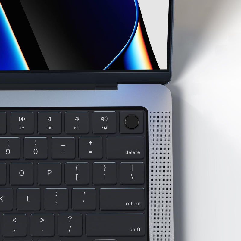 soonjet Premium Ultra Thin Keyboard Cover Protector, Compatible with 2025-2021 M5/M4/M3/M2/M1 Pro/Max MacBook Pro 14/16, M4/M3/M2 MacBook Air 13/15, US Layout, Surround Touch ID - Image 5