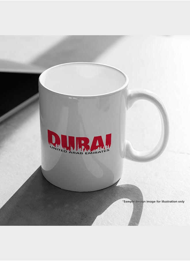 Stylizedd - Designer Printed Coffee Mug with Heavy Duty Handle 11oz Ceramic Personalised Gift Mugs Cup [Microwave Safe & Dishwasher Proof] - Fearless, Strong, You - Image 1