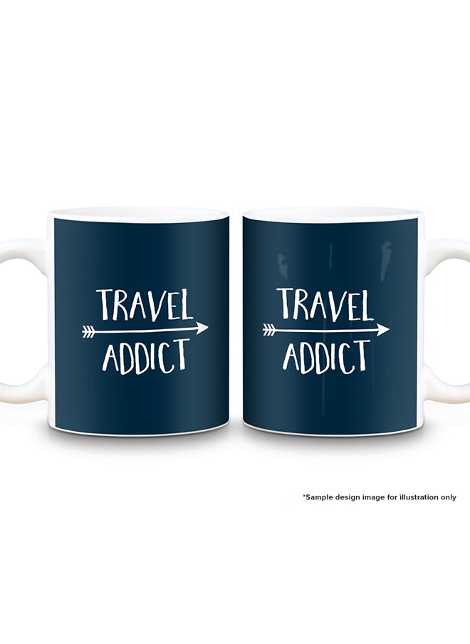Stylizedd - Designer Printed Coffee Mug with Heavy Duty Handle 11oz Ceramic Personalised Gift Mugs Cup [Microwave Safe & Dishwasher Proof] - Fearless, Strong, You - Image 1