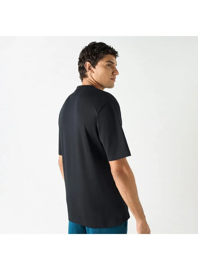 Kappa Kappa Graphic Print T-shirt with Crew Neck and Short Sleeves